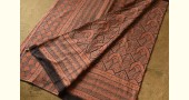 ajrakh printed mul cotton saree