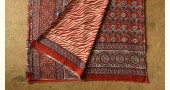 shop Ajrakh Handcrafted - Mul Soft Cotton Saree