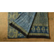 shop Mul Cotton Ajrakh Block Print Saree