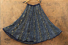Flowers in a River ~ Ajrakh Skirt {Long}~ 1