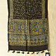 Shop Natural Dyed Ajrakh Block Printed Modal Silk Stole - Black