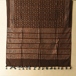 Sakhi . सखी ⁂ Ajrakh Block Printed Pure Cotton Dupatta - 49