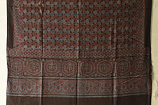 Sakhi . सखी ⁂ Ajrakh Block Printed Pure Cotton Dupatta - 16