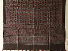Sakhi . सखी ⁂ Ajrakh Block Printed Pure Cotton Dupatta - 16