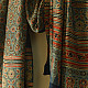 buy Ajrakh Mulberry Silk Dupatta - Blue