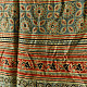 buy Ajrakh Mulberry Silk Dupatta - Blue