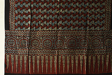 Sakhi . सखी ⁂ Ajrakh Block Printed Pure Cotton Dupatta - 17