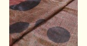  handmade ajrakh printed Tussar Silk saree