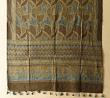 Sakhi . सखी | Ajrakh Block Printed Pure Cotton Dupatta - 18