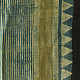 shop Hand Block Printed - Ajrakh Silk Scarf - Light Blue Strips