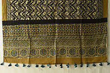 Sakhi . सखी ⁂ Ajrakh Block Printed Pure Cotton Dupatta - 19