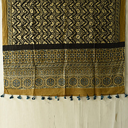 Sakhi . सखी ⁂ Ajrakh Block Printed Pure Cotton Dupatta - 19
