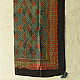 shop Hand Block Printed - Ajrakh Silk Checks Scarf