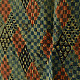 shop Hand Block Printed - Ajrakh Silk Checks Scarf
