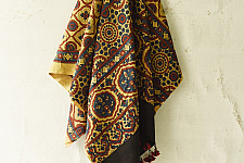 Sakhi . सखी ⁂ Ajrakh Block Printed Pure Cotton Dupatta - 20