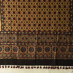 Sakhi . सखी ⁂ Ajrakh Block Printed Pure Cotton Dupatta - 20