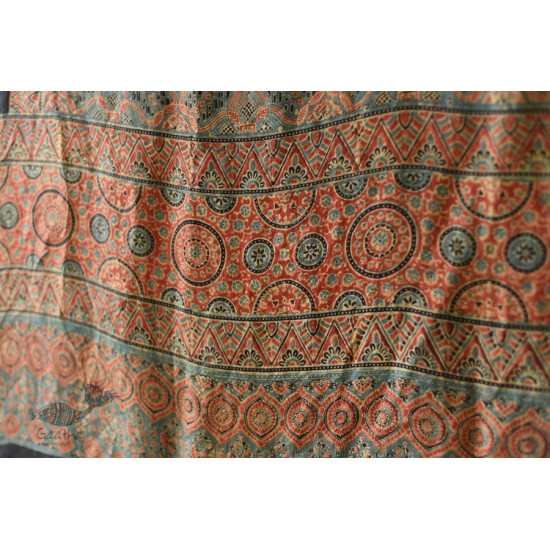 buy Ajrakh Natural Dyed ~ Mulberry Silk Dupatta