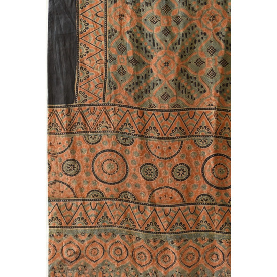 buy Ajrakh Mulberry Silk Dupatta