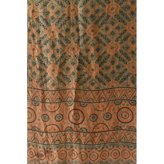 buy Ajrakh Mulberry Silk Dupatta