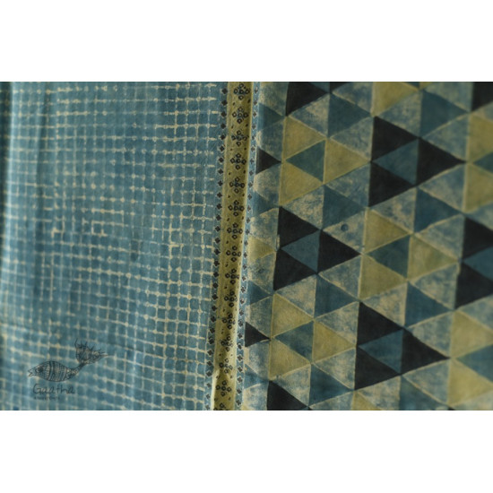 buy Ajrakh Block Printed Mulberry Silk Dupatta