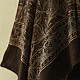 shop Hand Block Printed - Ajrakh Silk Black Scarf