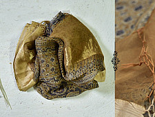 Nandini . नंदिनी ⚘ Organza Ajrakh Saree With Zari Border ⚘ 5