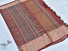 Nandini . नंदिनी ⚘ Organza Ajrakh Saree With Zari Border ⚘ 8