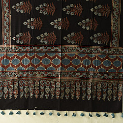 Sakhi . सखी ⁂ Ajrakh Block Printed Pure Cotton Dupatta - 23