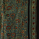 shop Hand Block Printed - Ajrakh Silk Scarf Flower Motif