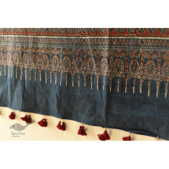 shop Ajrakh Block Printed Pure Cotton Dupatta