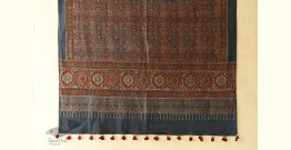 Sakhi . सखी ~ Ajrakh Block Printed Pure Cotton Dupatta - J