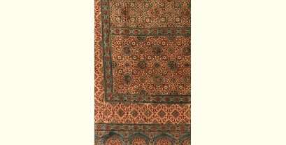 Sakhi . सखी ~ Both Side Block Printed Ajrakh Cotton Dupatta - K