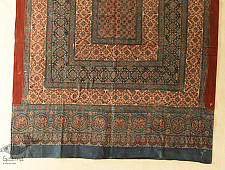 Sakhi . सखी ~ Both Side Printed - Ajrakh Cotton Dupatta - L