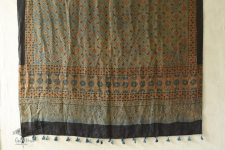 Ajrakh Mulberry Silk Dupatta - G