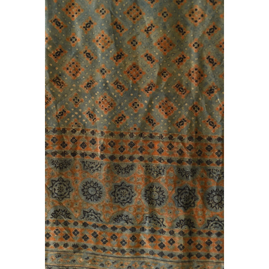 buy Ajrakh Mulberry Silk Dupatta