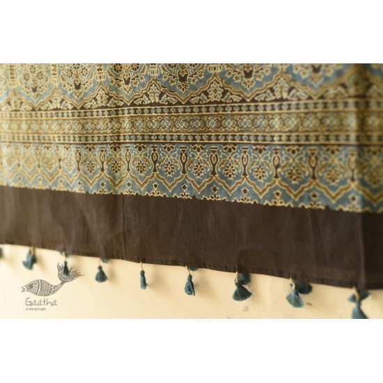 shop Ajrakh Block Printed Pure Cotton Dupatta