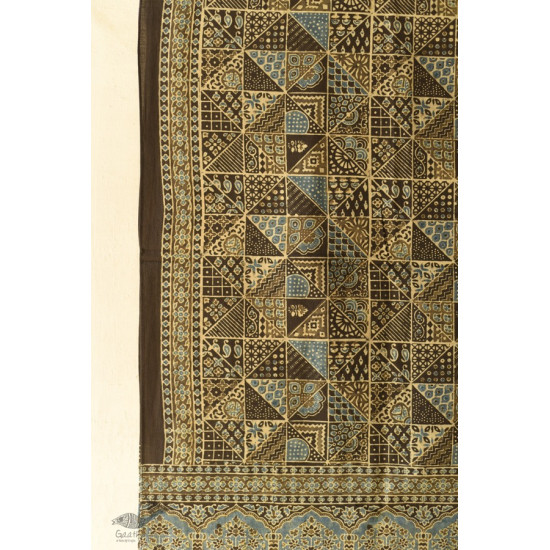 shop Ajrakh Block Printed Pure Cotton Dupatta