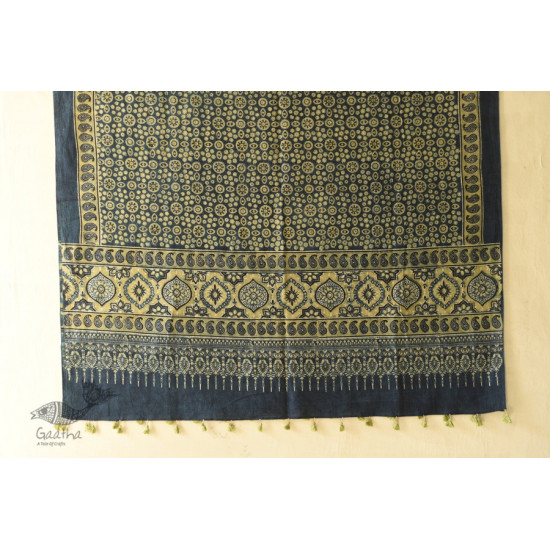 shop Ajrakh Block Printed Pure Cotton Dupatta