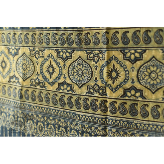 shop Ajrakh Block Printed Pure Cotton Dupatta