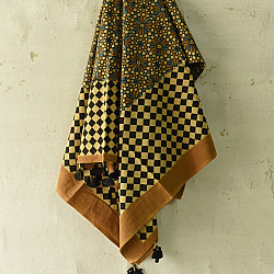 Sakhi . सखी ⁂ Ajrakh Block Printed Pure Cotton Dupatta - 27