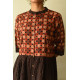 shop Designer Brown Doted Cotton Dress