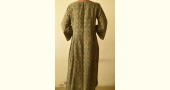 shop Ajrakh hand Block Printed Cotton green Dress