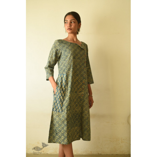 shop Ajrakh Printed Cotton Dress