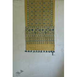 Dhvani . ध्वनि ❋ Cotton Ajrakh Stole ❋ 1