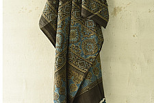 Sakhi . सखी ⁂ Ajrakh Block Printed Pure Cotton Dupatta - 29