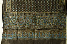 Sakhi . सखी ⁂ Ajrakh Block Printed Pure Cotton Dupatta - 29
