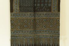 Kafi | Ajrakh Hand Block Printed ~ Linen Stole