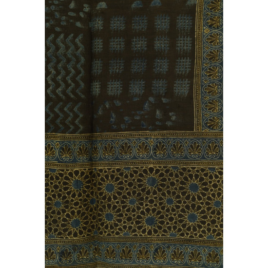 shop Ajrakh Hand Block Printed ~ Linen Stole