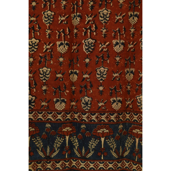 shop Handloom Linen - Ajrakh Printed Stole