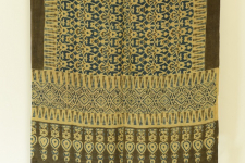 Kafi | Ajrakh Hand Block Printed ~ Linen Stole - Yellow & Green